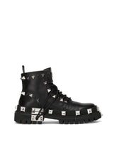 Studded calfskin hi-trekking ankle boots -  | Dolce &amp; Gabbana