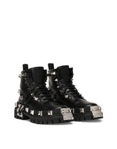 Studded calfskin hi-trekking ankle boots -  | Dolce &amp; Gabbana
