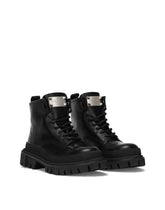 Studded calfskin hi-trekking ankle boots -  | Dolce & Gabbana