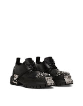 Studded calfskin hi-trekking Derby shoes -  | Dolce &amp; Gabbana
