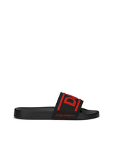 Rubber beachwear sliders with DG logo -  | Dolce & Gabbana