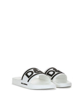 Rubber beachwear sliders with DG logo -  | Dolce &amp; Gabbana