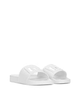 Rubber beachwear sliders with DG logo -  | Dolce & Gabbana