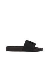 Rubber beachwear sliders with DG logo -  | Dolce &amp; Gabbana