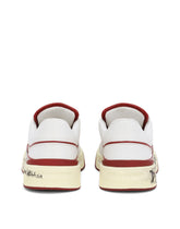 Graffiti-print calfskin New Roma sneakers -  | Dolce & Gabbana
