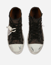 Patchwork denim vintage mid-top sneakers -  | Dolce &amp; Gabbana