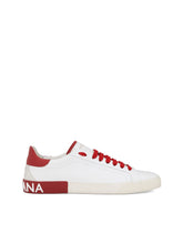 Portofino vintage calfskin sneakers -  | Dolce & Gabbana