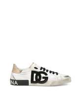 Calfskin Portofino Vintage sneakers -  | Dolce &amp; Gabbana