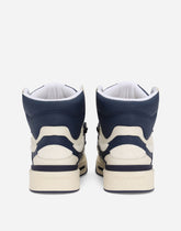 New Roma high-top sneakers in mixed materials -  | Dolce & Gabbana