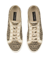 Printed canvas Portofino Vintage sneakers -  | Dolce & Gabbana