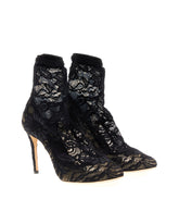 Ankle boot in stretch lace and gros grain -  | Dolce &amp; Gabbana