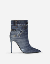 Patchwork denim ankle boots -  | Dolce &amp; Gabbana