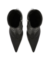 Nappa-effect fabric ankle boots with 3.5 heel -  | Dolce & Gabbana