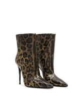 Printed polished calfskin booties -  | Dolce &amp; Gabbana