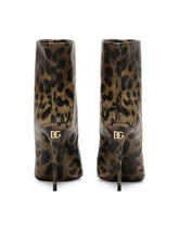 Printed polished calfskin booties -  | Dolce &amp; Gabbana