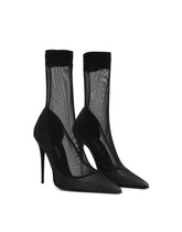 Stretch tulle ankle boots -  | Dolce &amp; Gabbana