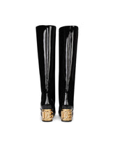 Patent leather boots with DG Karol heel -  | Dolce &amp; Gabbana