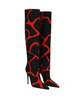 Giraffe-print brocade boots -  | Dolce &amp; Gabbana