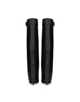 Nappa leather boots with DG logo -  | Dolce &amp; Gabbana