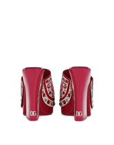 Printed polished calfskin clogs -  | Dolce & Gabbana