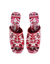 Printed polished calfskin clogs -  | Dolce & Gabbana