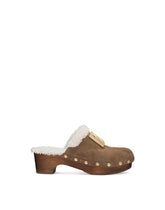 Suede and faux fur clogs -  | Dolce &amp; Gabbana