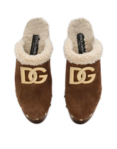 Suede and faux fur clogs -  | Dolce &amp; Gabbana