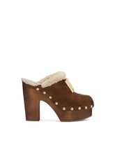 Suede and faux fur clogs -  | Dolce & Gabbana
