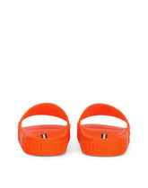 Fluorescent rubber beachwear sliders with D&amp;G logo -  | Dolce &amp; Gabbana
