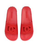 Rubber beachwear sliders with DG Millennials logo -  | Dolce & Gabbana