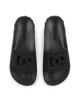 Rubber beachwear slides with DG Millennials logo -  | Dolce &amp; Gabbana