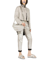 Padded nylon sliders with fusible rhinestones -  | Dolce & Gabbana