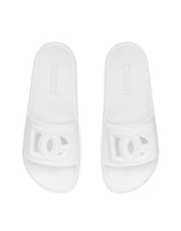 Rubber beachwear sliders with DG logo -  | Dolce &amp; Gabbana