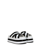 Polished calfskin flatform sliders -  | Dolce & Gabbana