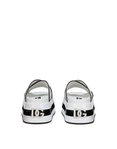 Polished calfskin flatform sliders -  | Dolce & Gabbana