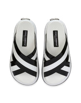 Polished calfskin flatform sliders -  | Dolce & Gabbana