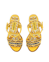 Wedge sandals with Majolica embroidery -  | Dolce &amp; Gabbana