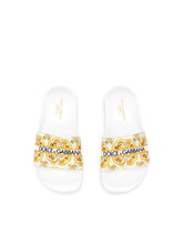 Majolica-print calfskin slipper -  | Dolce &amp; Gabbana