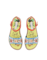 Canvas sandals with Capri print -  | Dolce & Gabbana