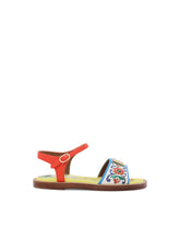 Canvas sandals with Capri print -  | Dolce & Gabbana