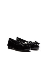 Patent leather ballerina shoes with bow -  | Dolce &amp; Gabbana