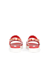 Carretto-print patent leather sandals -  | Dolce & Gabbana