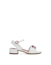 Nappa leather sandals with embroidery -  | Dolce & Gabbana