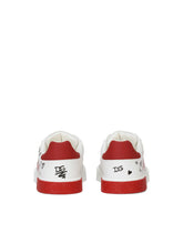 Poppy-print Portofino sneakers -  | Dolce & Gabbana