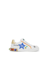 Graffiti-print Portofino Light sneakers -  | Dolce & Gabbana