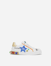 Graffiti-print Portofino Light sneakers -  | Dolce & Gabbana