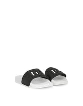 Leather sliders with DG Millennials logo -  | Dolce &amp; Gabbana