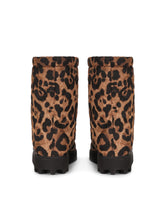 Leopard-print nylon city boots -  | Dolce & Gabbana