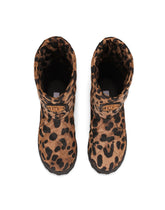 Leopard-print nylon city boots -  | Dolce & Gabbana