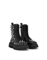 Studded leather combat boots -  | Dolce &amp; Gabbana